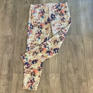 NAF NAF Paris * Floral Slim Cut Pants * Size 12